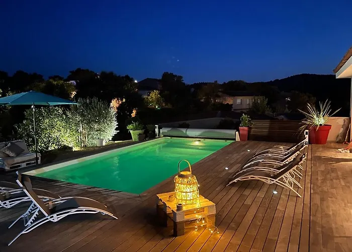 Vila Amacali Vue Piscine Chauffee Climatisee Sainte-Lucie de Porto-Vecchio