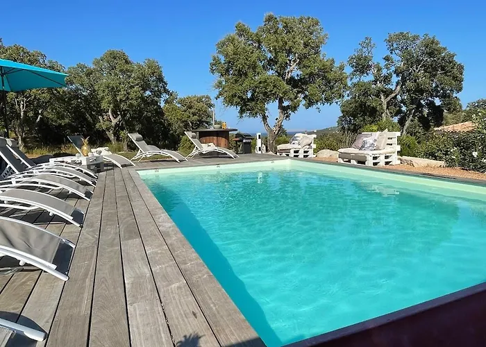 Vila Amacali Vue Piscine Chauffee Climatisee Sainte-Lucie de Porto-Vecchio